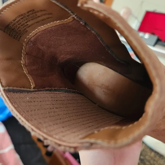 Brown Ankle Boots Low Heel - Picture 4 of 6